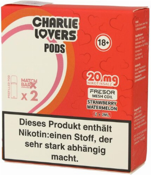 Charlie Lovers Prefilled Pod 2x2ml Strawberry Watermelon 20mg