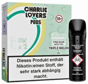 Charlie Lovers Prefilled Pod 2x2ml Triple Melon 20mg