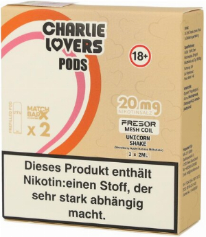 Charlie Lovers Prefilled Pod 2x2ml Unicorn Shake 20mg