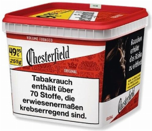 Chesterfield Tabak Rot 255g Super Box Volumentabak