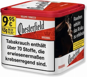 Chesterfield Tabak Rot 40g Dose Volumentabak