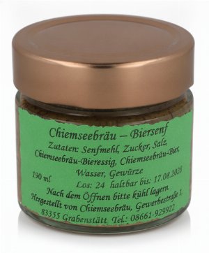 Chiemseebräu Biersenf 190ml