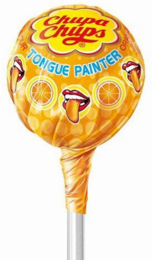 Chupa Chups Zungenmaler Orange Lollipop