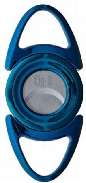 Cig-R Zigarrenabschneider Bulls Eye Blau