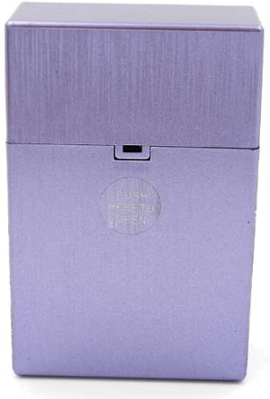 Clic Box Zigarettenbox 20er Metallikfarbig Lila