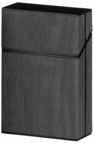 Clic Boxx Zigarettenbox mit Holzoptik 20er grau