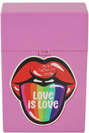 Clic Boxx Zigarettenbox Love Nr.3 Mund mit Schriftzug