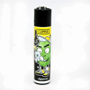 Clipper Feuerzeug 420 Buddies gelb