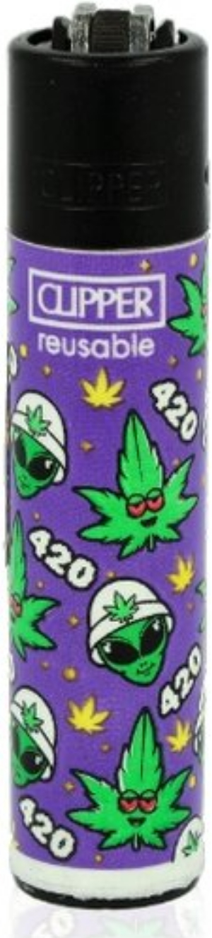 Clipper Feuerzeug 420 Pattern 3v4 LILA