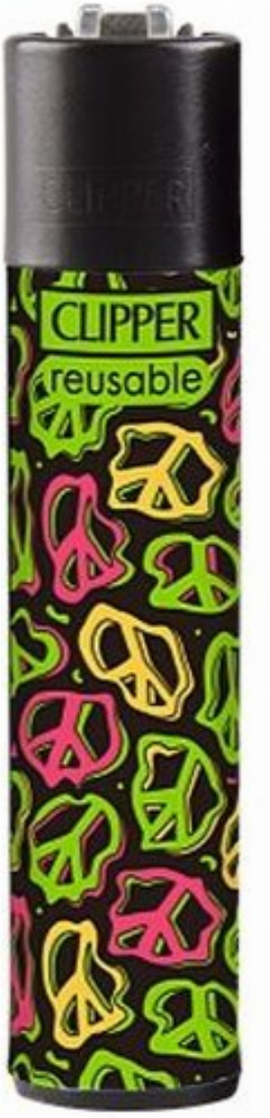 Clipper Feuerzeug Acid Pattern 3v4 Peace