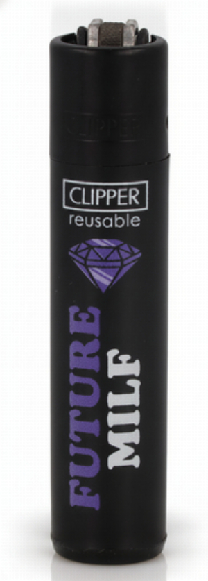 Clipper Feuerzeug Adult Slogan 1 Lila Nr.1