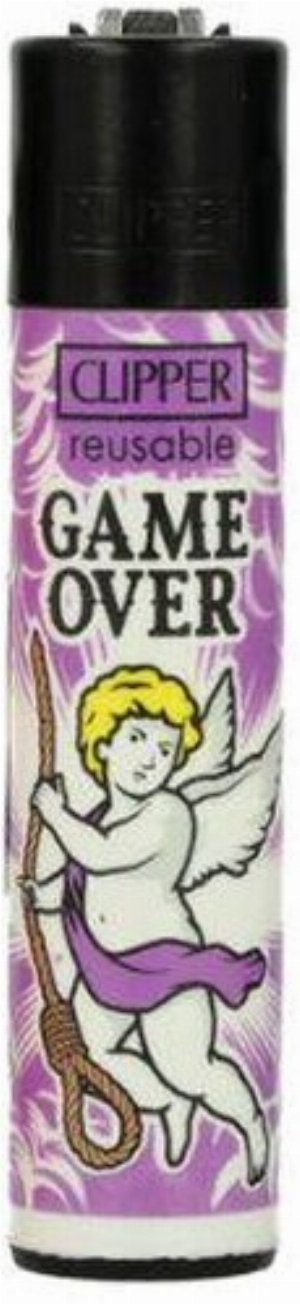 Clipper Feuerzeug Badass Angels 4 3v4 GAME OVER