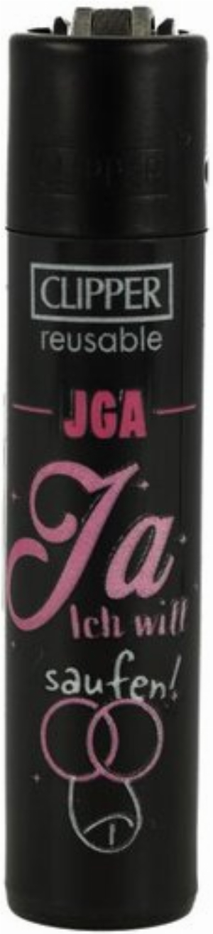 Clipper Feuerzeug Ballermann 1v4 JGA Ja Ich will Saufen !