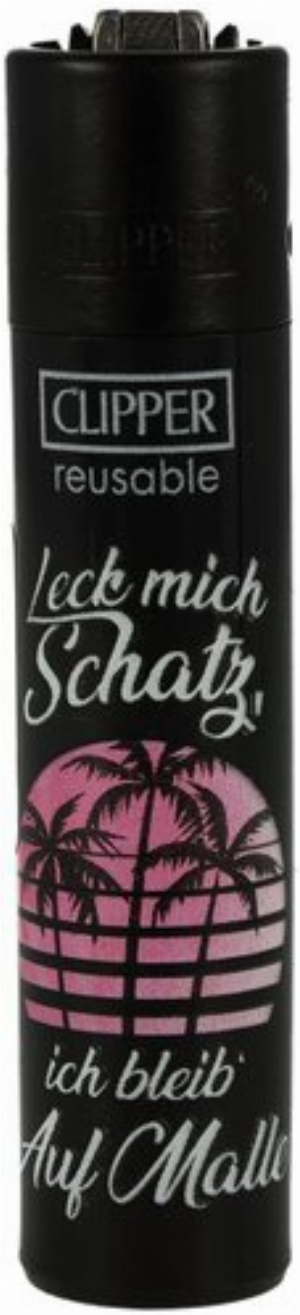 Clipper Feuerzeug Ballermann 3v4 Leck mich Schatz, ich bleib Auf Malle