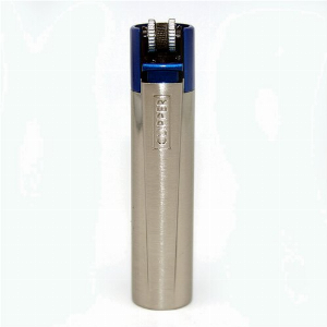 Clipper Feuerzeug Metall Blue and Silver silber