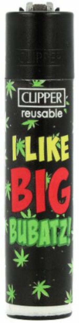 Clipper Feuerzeug Bubatz 2v4 I LIKE BIG BUBATZ!