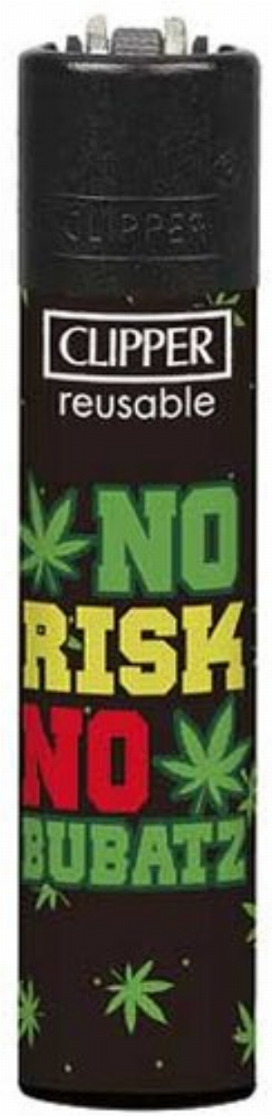 Clipper Feuerzeug Bubatz 4v4 NO RISK NO BUBATZ