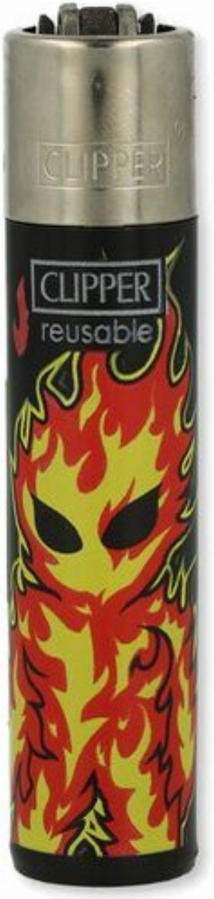 Clipper Feuerzeug Burningman 1v4