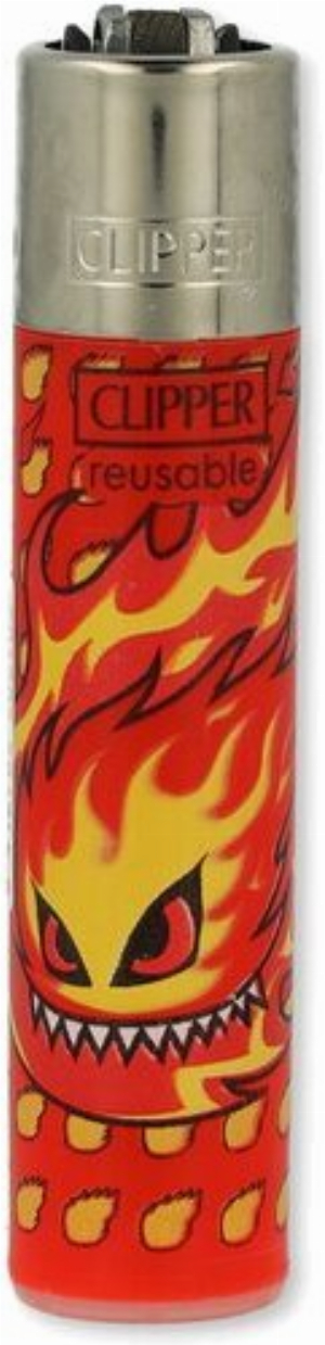 Clipper Feuerzeug Burningman 3v4