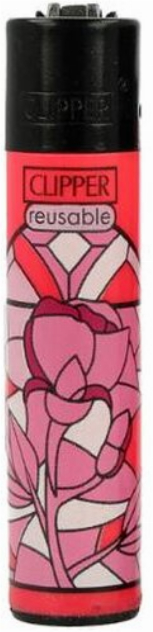 Clipper Feuerzeug Church Windows 1v4 Blumen