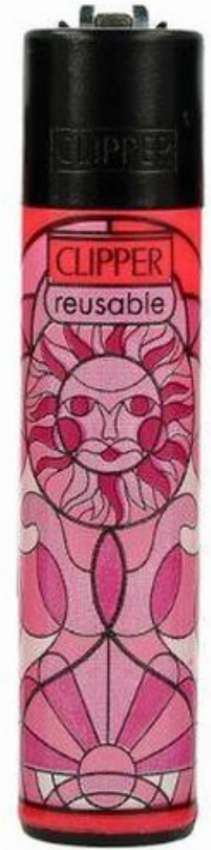 Clipper Feuerzeug Church Windows 2v4 Sonne