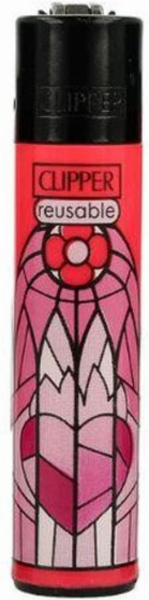 Clipper Feuerzeug Church Windows 3v4 Herz