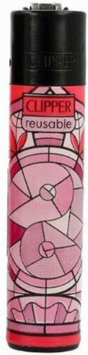 Clipper Feuerzeug Church Windows 4v4 Muster