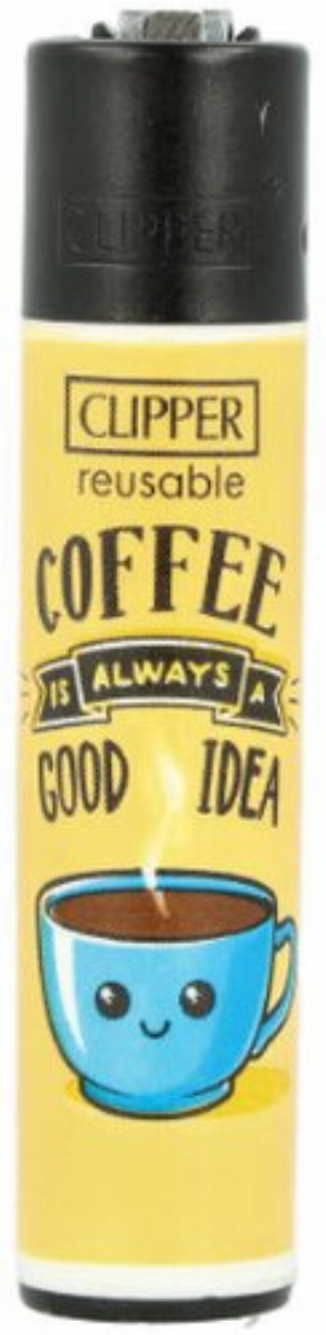 Clipper Feuerzeug Coffee 3 1v4 COFFEE IS ALWAYS A GOOD IDEA