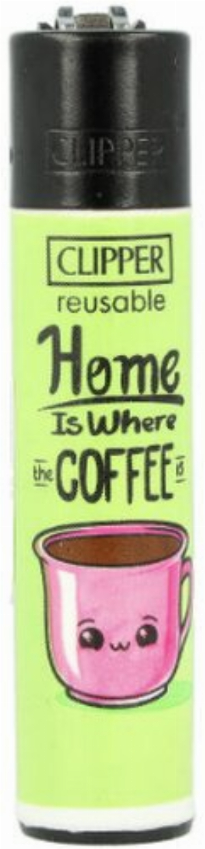 Clipper Feuerzeug Coffee 3 2v4 Home is Where the COFFEE is
