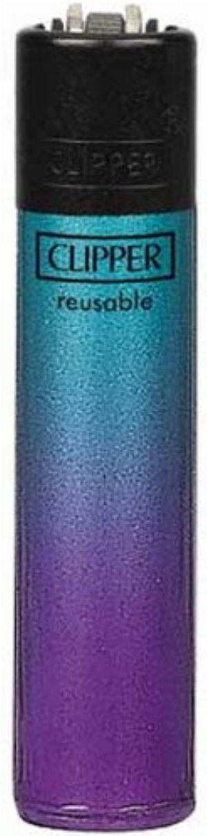 Clipper Feuerzeug Crystal Gradient blau-lila