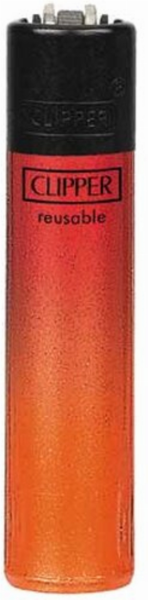Clipper Feuerzeug Crystal Gradient rot-orange