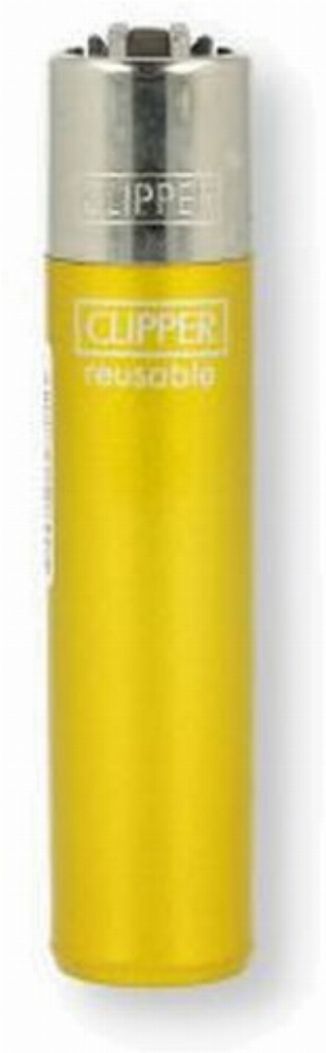 Clipper Feuerzeug Crystal Rainbow Gelb