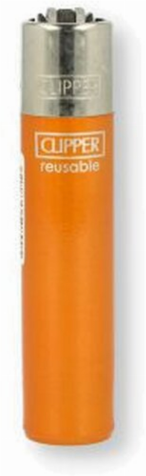Clipper Feuerzeug Crystal Rainbow Orange