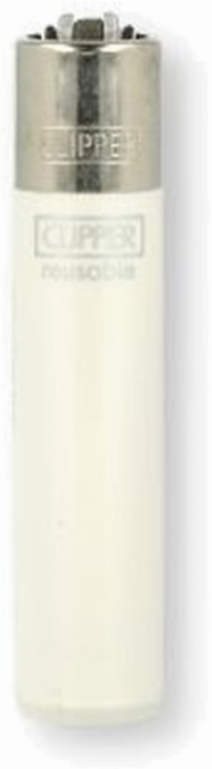 Clipper Feuerzeug Crystal Rainbow Weiß