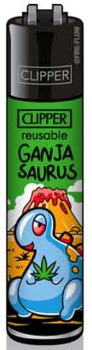 Clipper Feuerzeug Dinosaurier 4v4