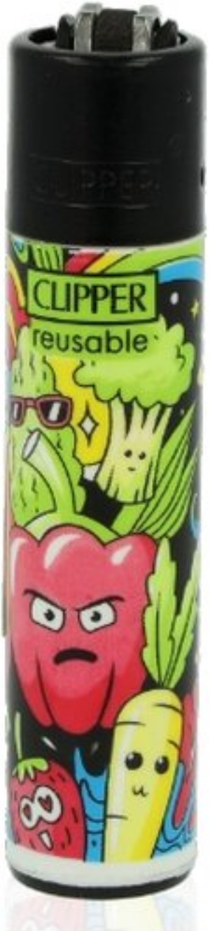 Clipper Feuerzeug Doodle Art 3v4 GEMÜßE