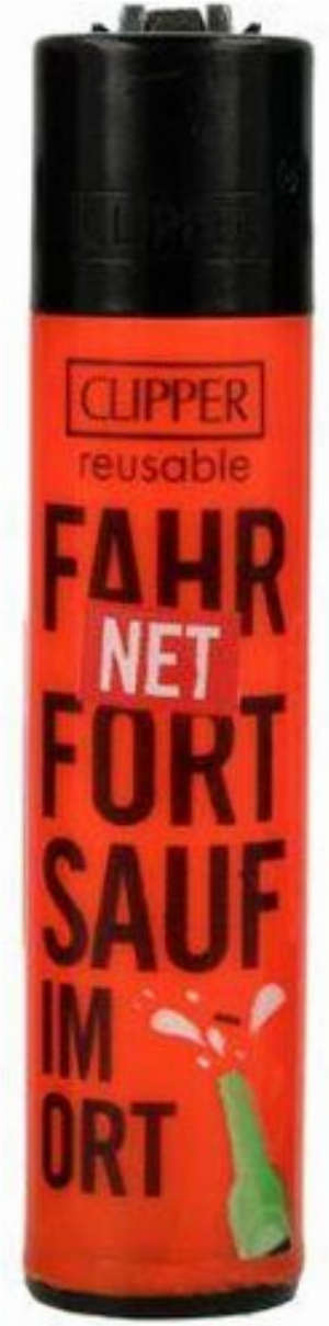 Clipper Feuerzeug #Dorfleben 3v4 FAHR NET FORT SAUF IM ORT