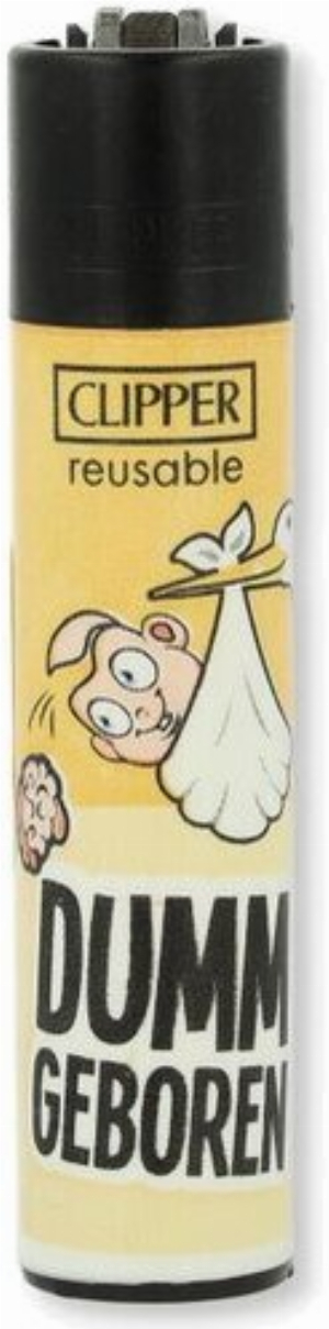 Clipper Feuerzeug Dumm 2 3v4