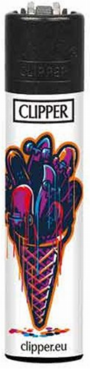 Clipper Feuerzeug Eis Waffel 4v4