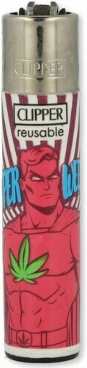 Clipper Feuerzeug Family Weed 2v4