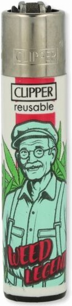 Clipper Feuerzeug Family Weed 4v4