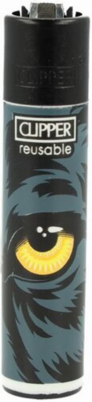 Clipper Feuerzeug Feline Eyes 4v4 Gelbes Katzenauge