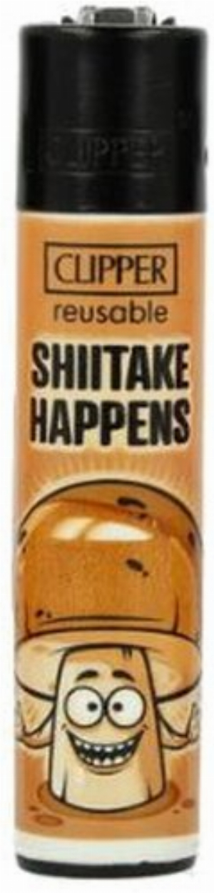 Clipper Feuerzeug Food Slogan 2v4 SHIITAKE HAPPENS