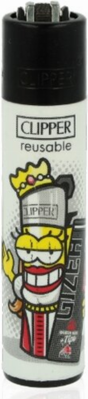 Clipper Feuerzeug Gizeh 7 - 2v4 CLIPPER FRAU MIT GIZEH PAPERS