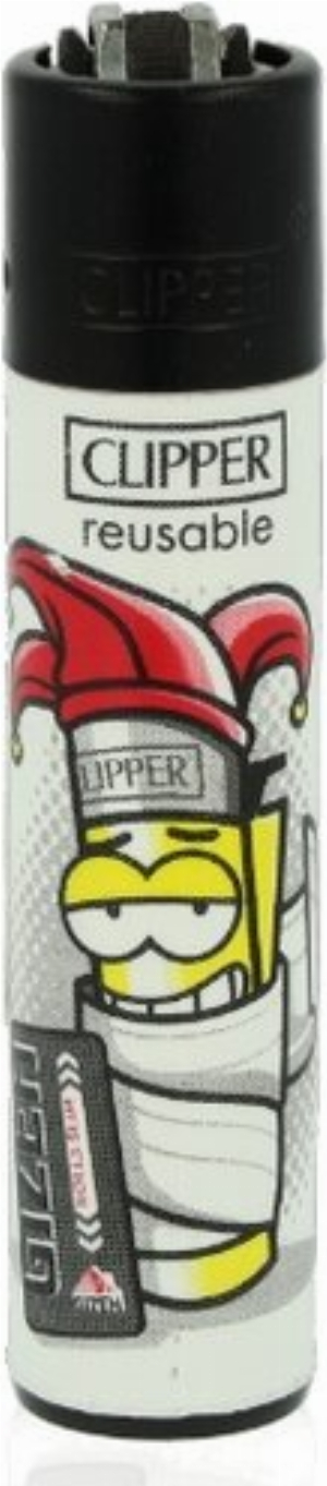 Clipper Feuerzeug Gizeh 7 - 4v4 CLIPPER MAN MIT GIZEH ROLL PAPERS