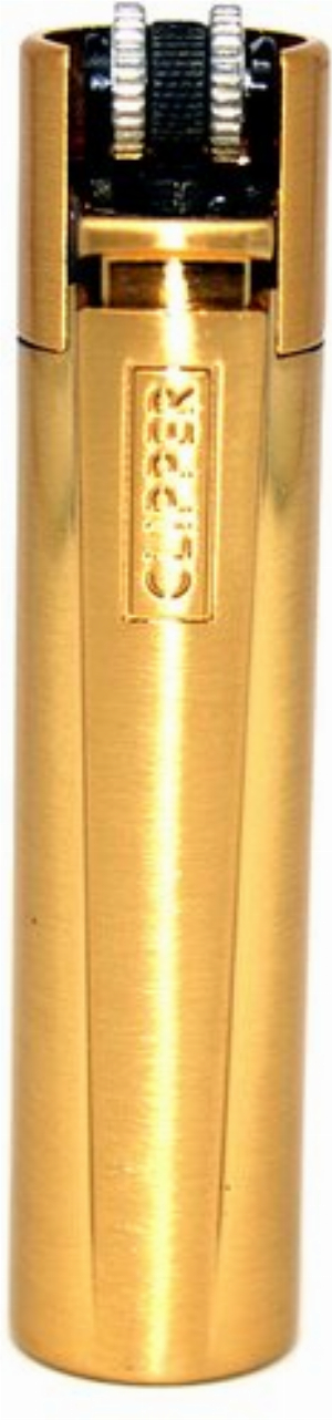 Clipper Feuerzeug Metall Gold matt