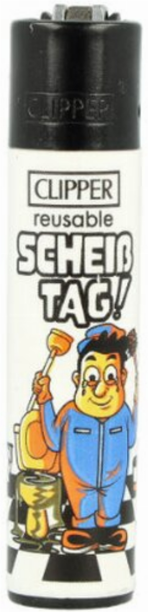 Clipper Feuerzeug Handwerker 1v4 SCHEIß TAG!