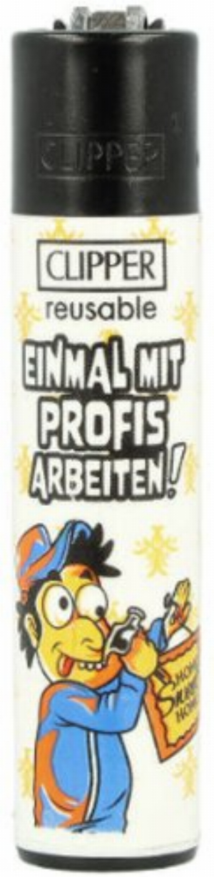 Clipper Feuerzeug Handwerker 2v4 EINMAL MIT PROFIS ARBEITEN!