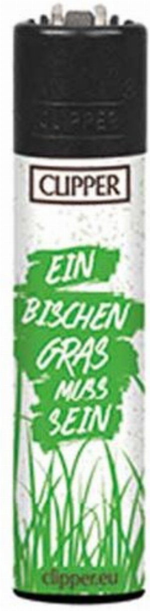 Clipper Feuerzeug Hanf + Gras 8v8