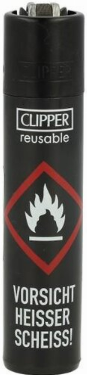 Clipper Feuerzeug Heisser Scheiss 1v4